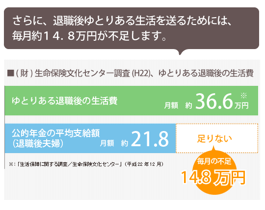 ゆとりある老後のための生活費